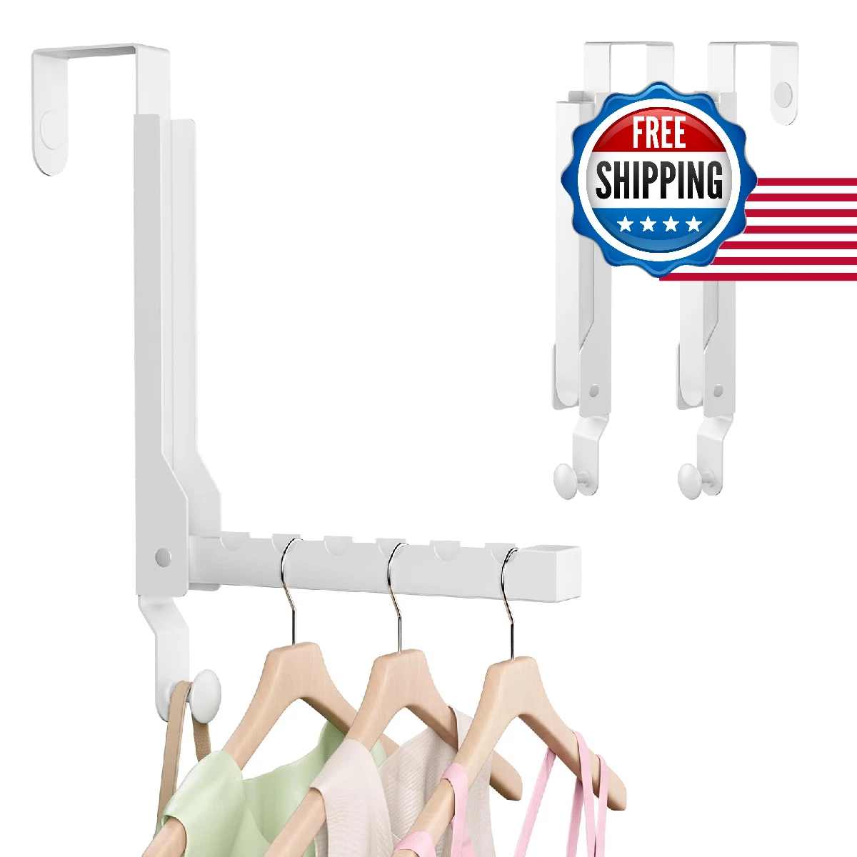 Wlcsng 2 Pack Over The Door Drying Rack For Laundry Over The Door Hanger