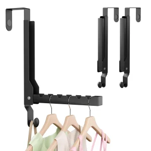 Wlcsng 2 Pack Heavy Duty Over The Door Hooks Over The Door Clothes Hanger Over