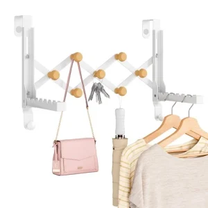 Over The Door Hanger, Collapsible Over Door Hooks Foldable Clothes Drying Rac...