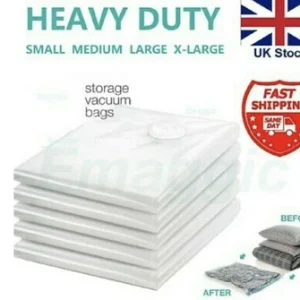 Vacuum Storage Space Saving Bags Airtight Compression Clothes Duvet Small Large