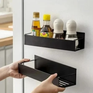 Storage Rack - Magnetic Spice Shelf for Fridge - Space Saving Organizer