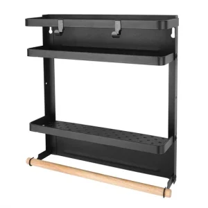 Folding Magnet Refrigerator Rack For Neat Kitchen Organization